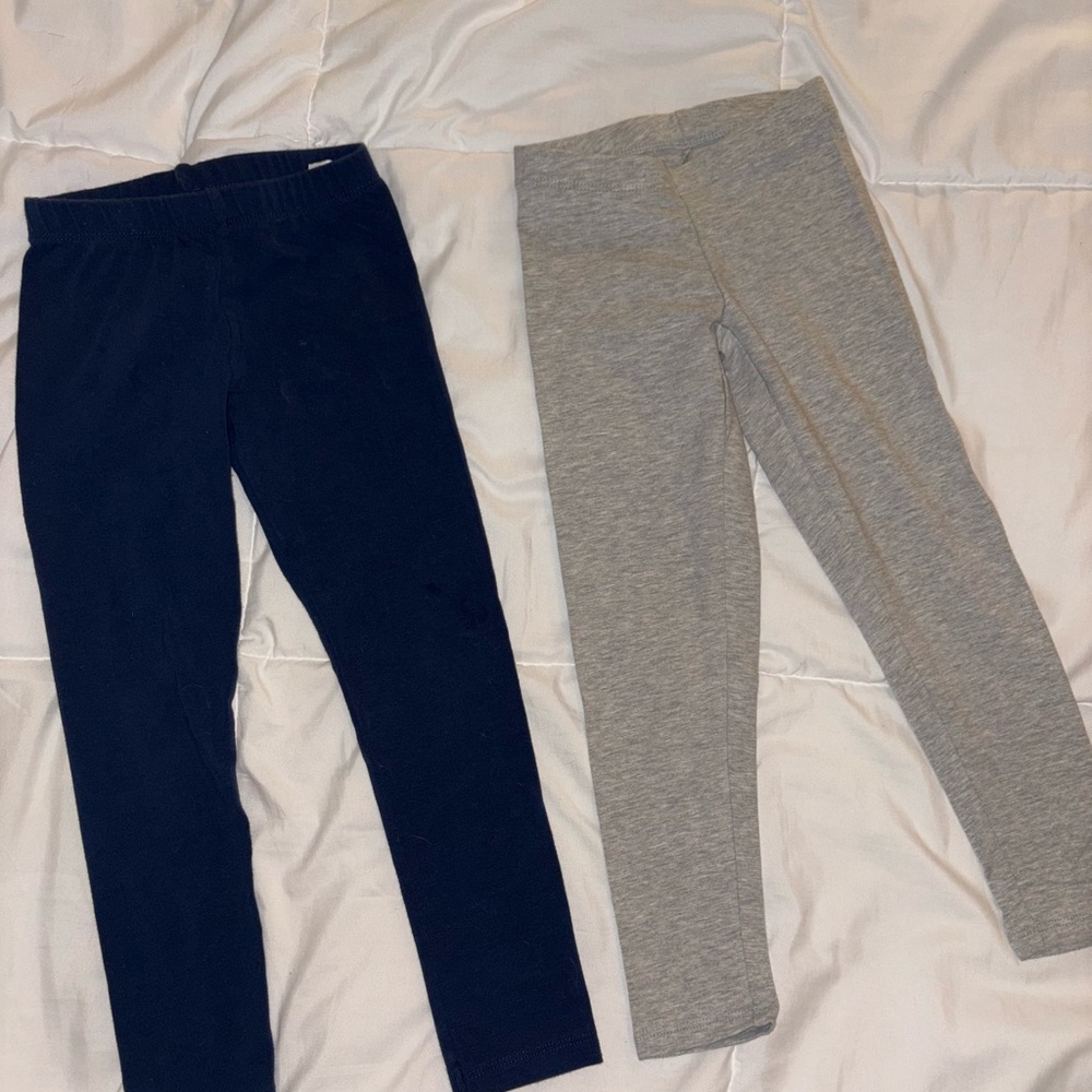 Kids' Navy and Gray Leggings